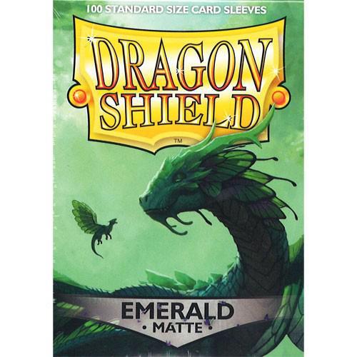 Dragon Shield Matte Emerald 100ct Box sleeves