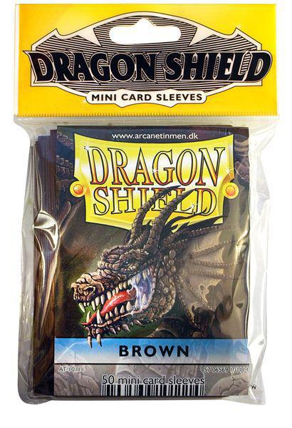 Dragon Shield 50ct Mini Card Sleeves Brown