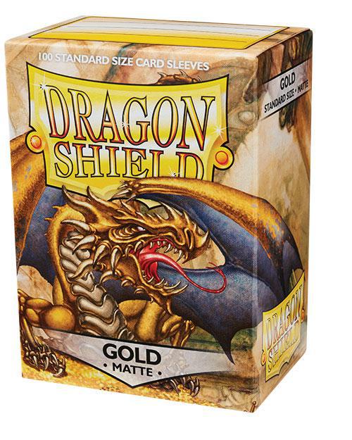 Dragon Shield Matte Gold 100ct Box Sleeves