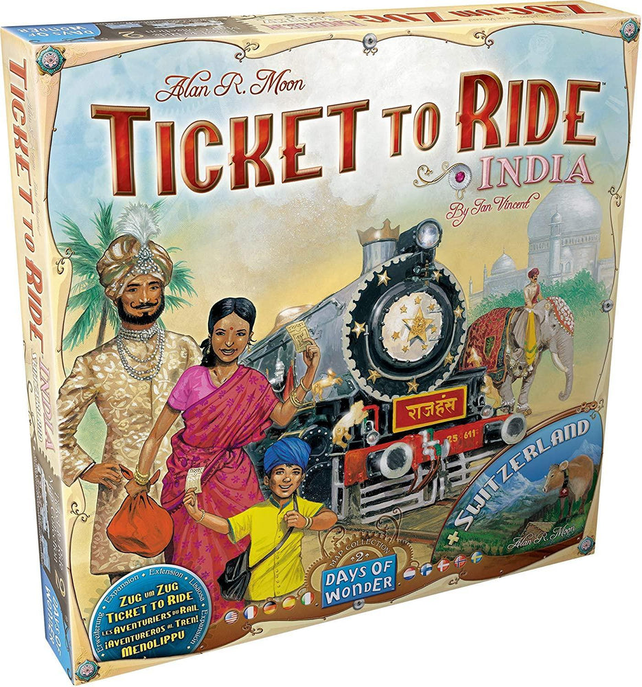 Ticket to Ride India and Switzerland