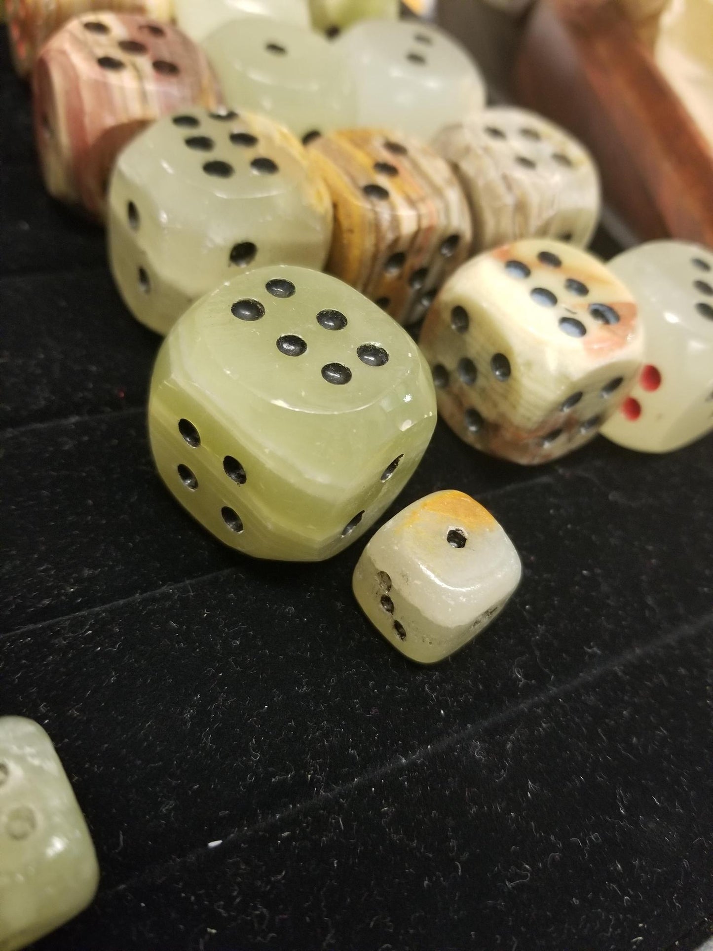 Large Hand Carved Onyx D6