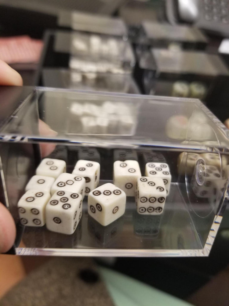 Hand Carved Bone D6 Set