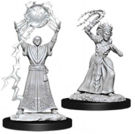 D&D Nolzur's Marvelous Unpainted Miniatures: W12 Drow Mage & Drow Priestess