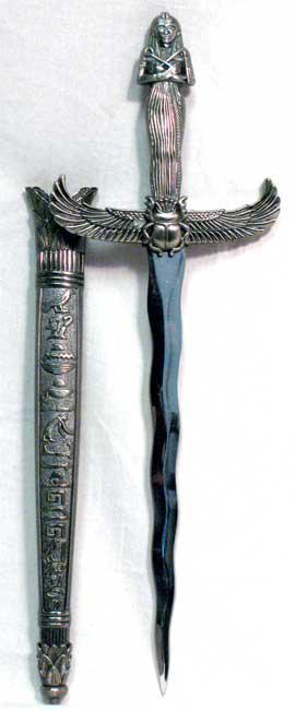 Silver Handled Egyptian Athame Blade