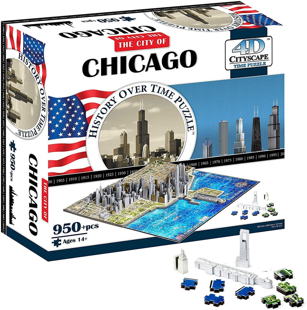 The City of Chicago 4D Puzzle