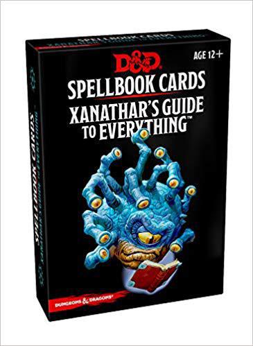 D&D Spellbook Cards Xanathars Guide