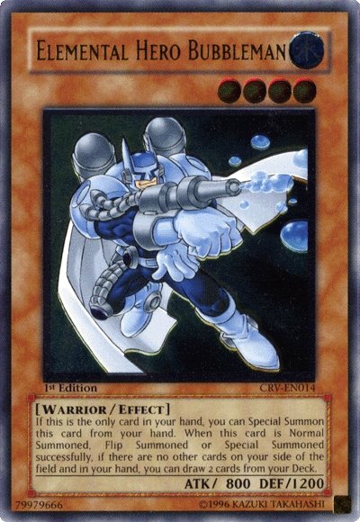 Elemental Hero Bubbleman [CRV-EN014] Ultimate Rare