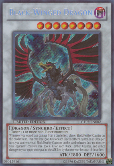 Black-Winged Dragon [CT07-EN002] Secret Rare