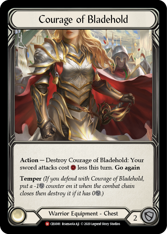Courage of Bladehold [CRU081] 1st Edition Cold Foil