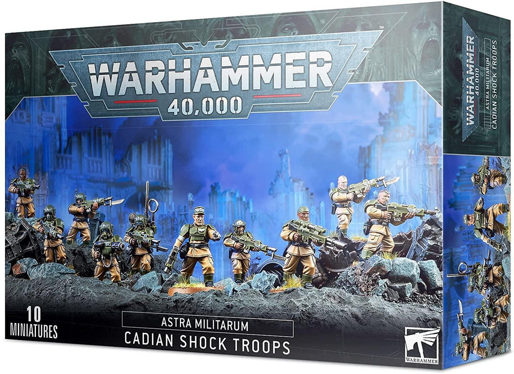 Warhammer 40k Astra Militarum Cadian Shock Troops Miniatures