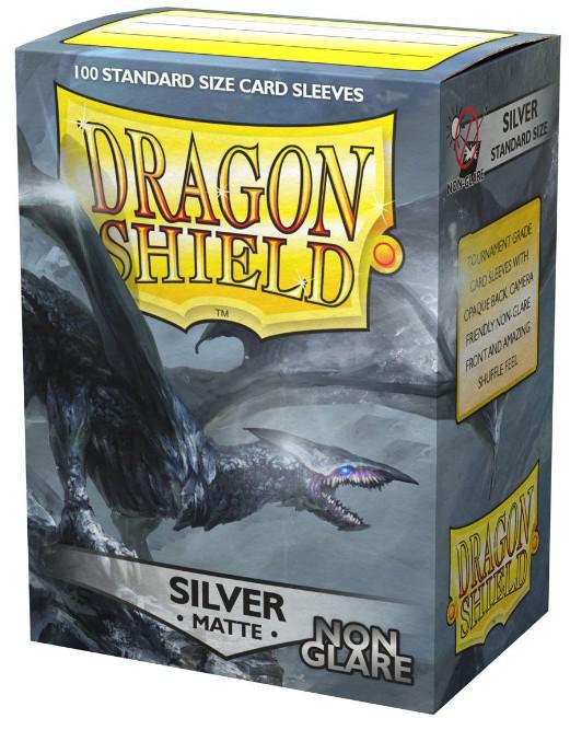Dragon Shield 100ct Box Non Glare Matte Silver