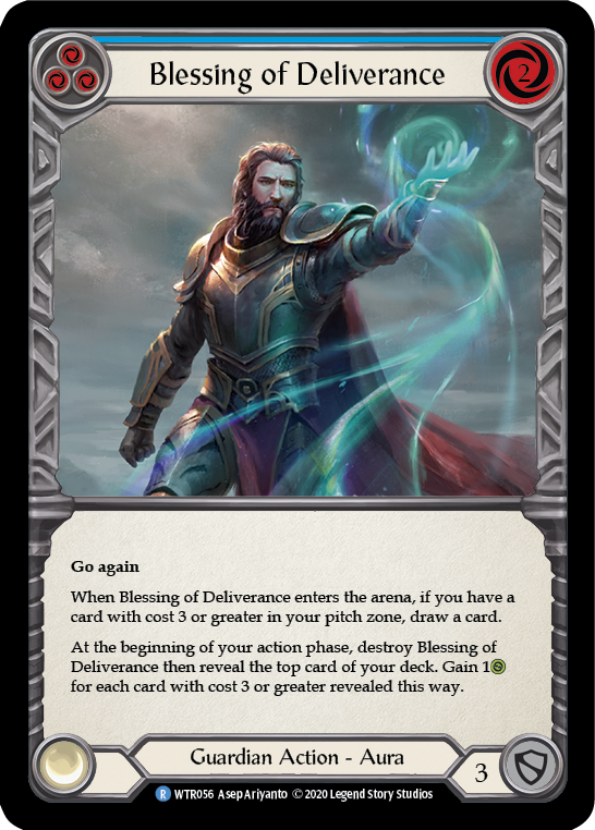 Blessing of Deliverance (Blue) [U-WTR056] Unlimited Rainbow Foil