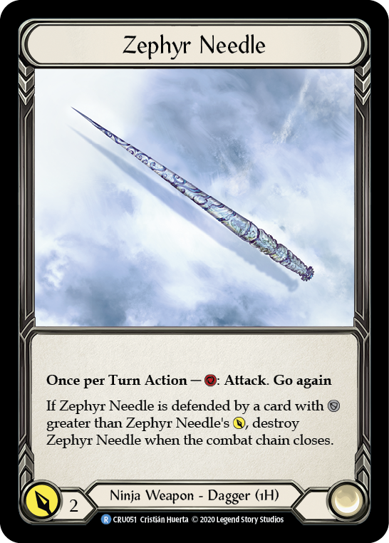 Zephyr Needle [CRU051] 1st Edition Cold Foil