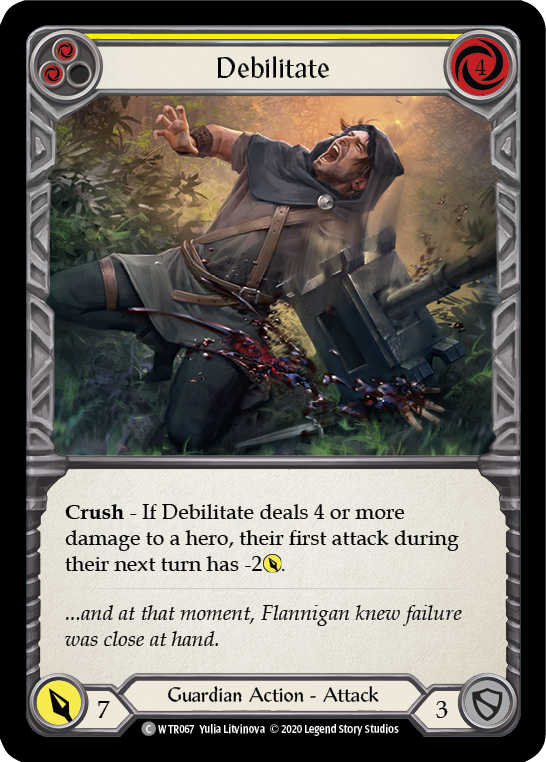 Debilitate (Yellow) [U-WTR067] Unlimited Rainbow Foil
