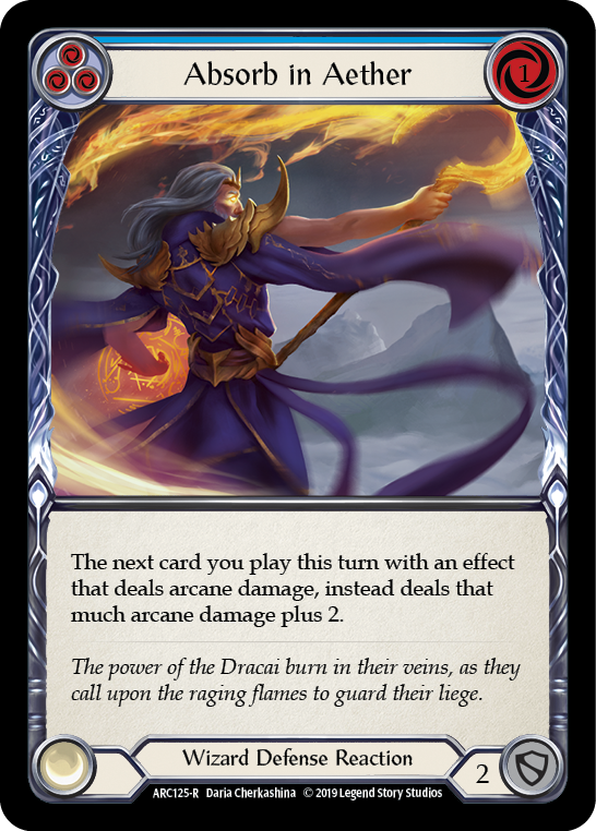 Absorb in Aether (Blue) [ARC125-R] 1st Edition Normal