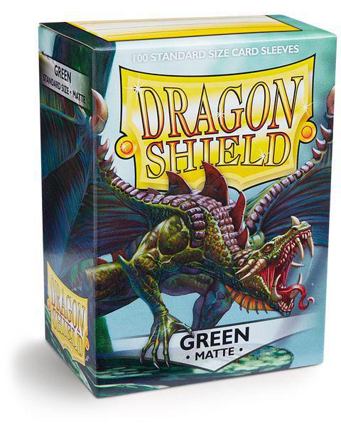 Dragon Shield Green Matte 100ct card sleeves