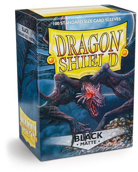 Dragon Shield Matte Black 100ct Box Sleeves