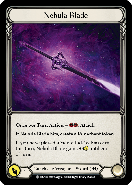 Nebula Blade [CRU139] 1st Edition Normal