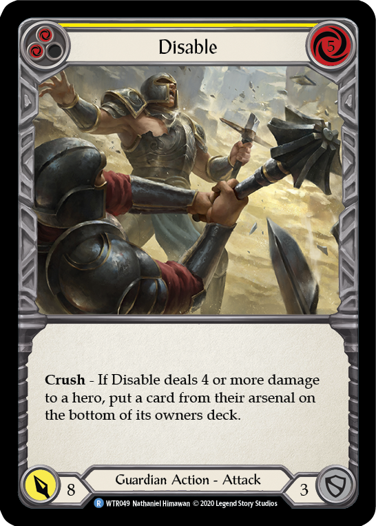 Disable (Yellow) [U-WTR049] Unlimited Normal
