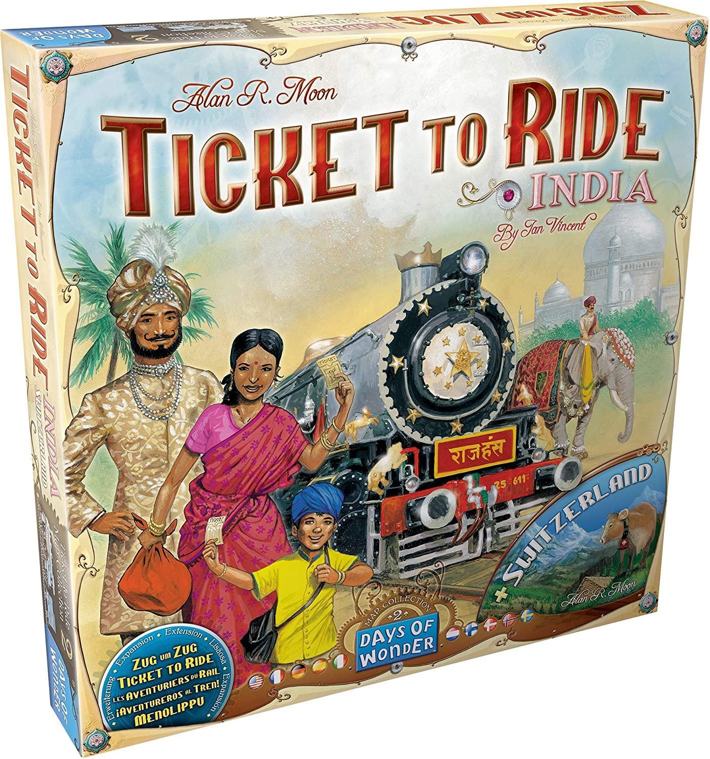 Ticket to Ride India and Switzerland