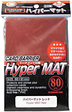 KMC Sleeves Hyper Matte Red 80-Count