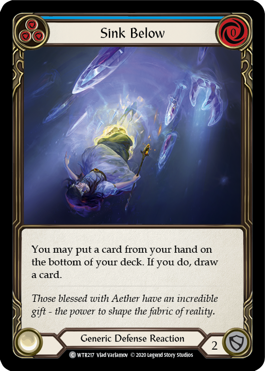 Sink Below (Blue) [U-WTR217] Unlimited Rainbow Foil