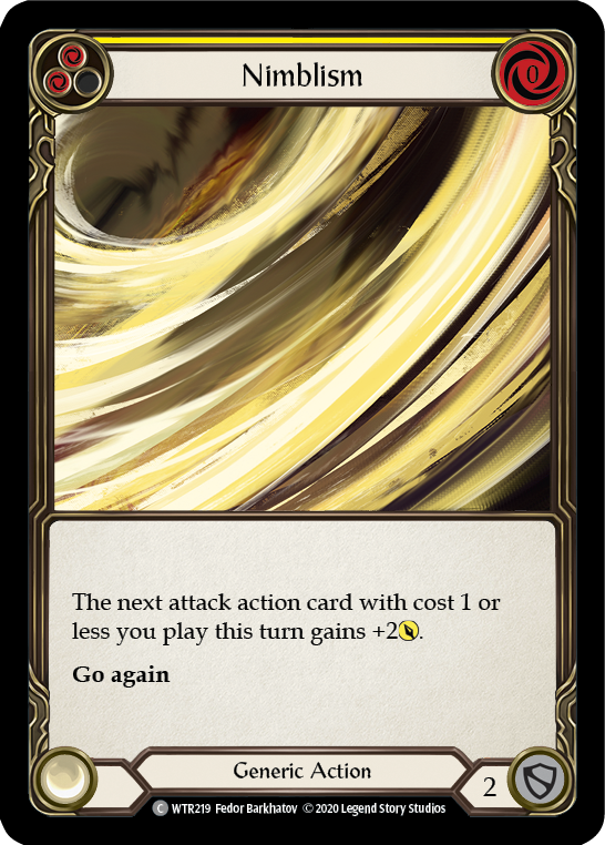 Nimblism (Yellow) [U-WTR219] Unlimited Rainbow Foil