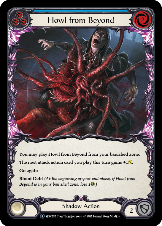Howl from Beyond (Blue) [U-MON202-RF] Unlimited Rainbow Foil