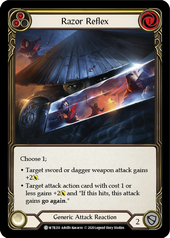 Razor Reflex (Yellow) [U-WTR210] Unlimited Rainbow Foil