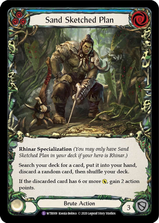 Sand Sketched Plan [U-WTR009] Unlimited Rainbow Foil