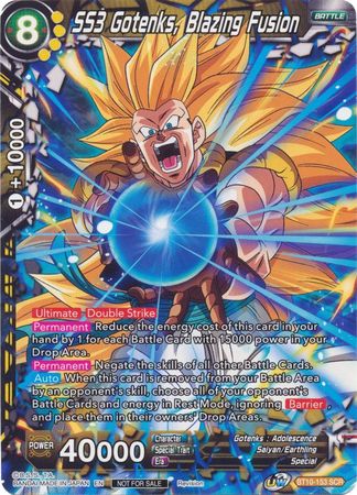 SS3 Gotenks, Blazing Fusion (BT10-153) [Revision Pack 2020]